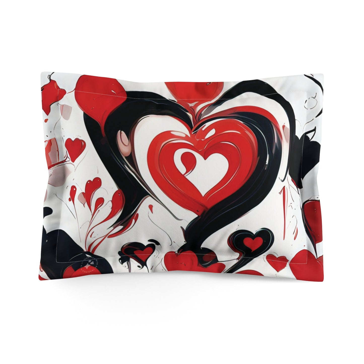 Hearts & Love - Microfiber Pillow Sham - Creatively Designed Shop