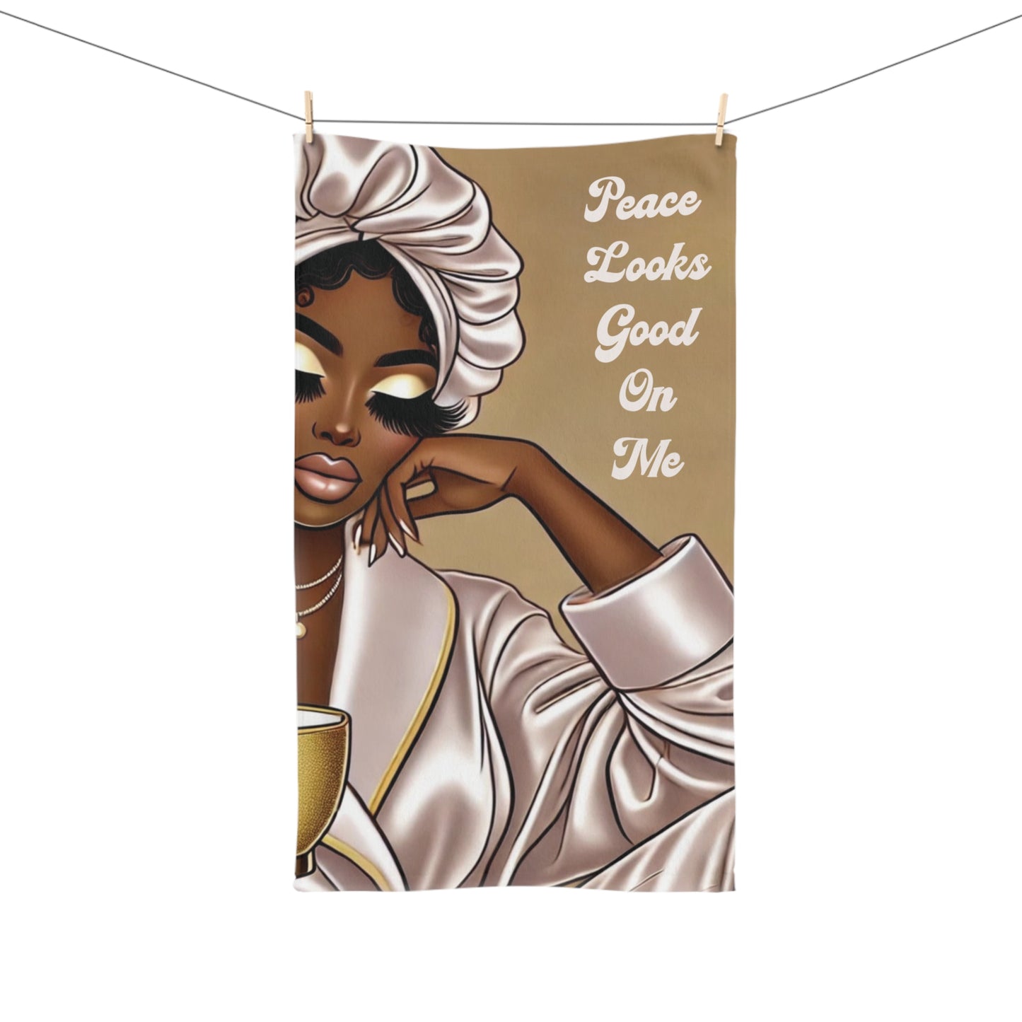 Peace Looks Good On Me - Elegant Hand Towel