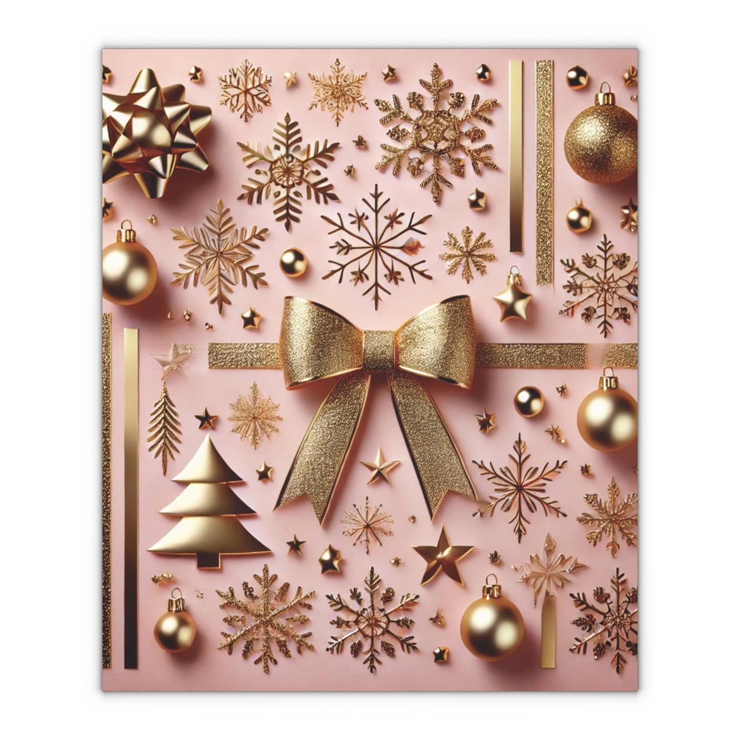 Pink & Gold Glam - Gift Wrapping Paper Sheets, 1pc - Creatively Designed Shop