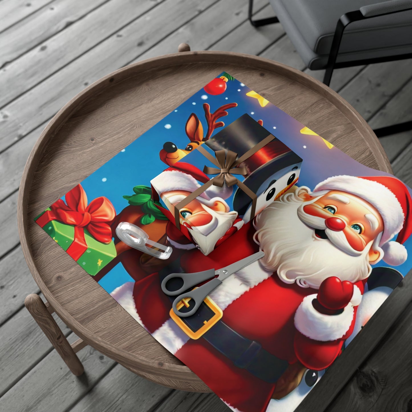 Christmas Cartoon Characters - Gift Wrap Papers - Creatively Designed Shop