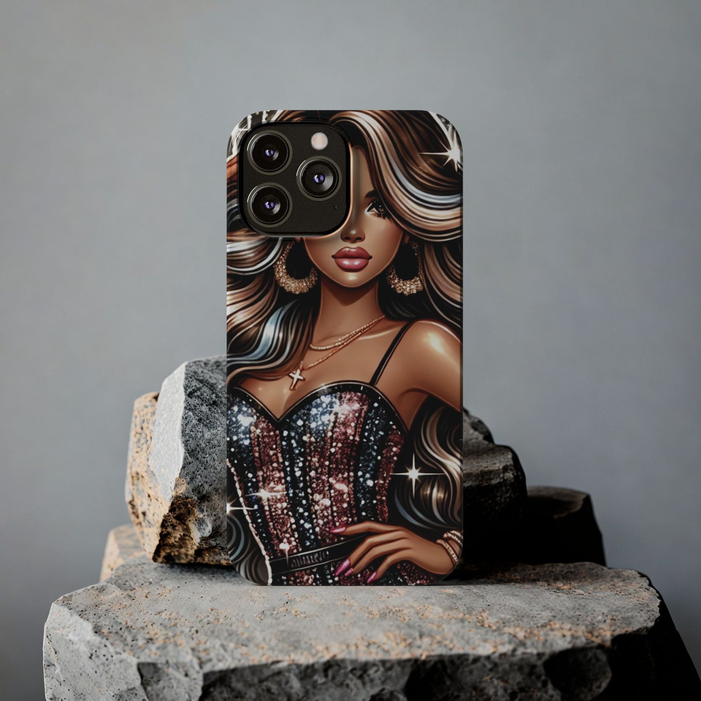 "Beautiful" - Slim Phone Cases - Creatively Designed Shop