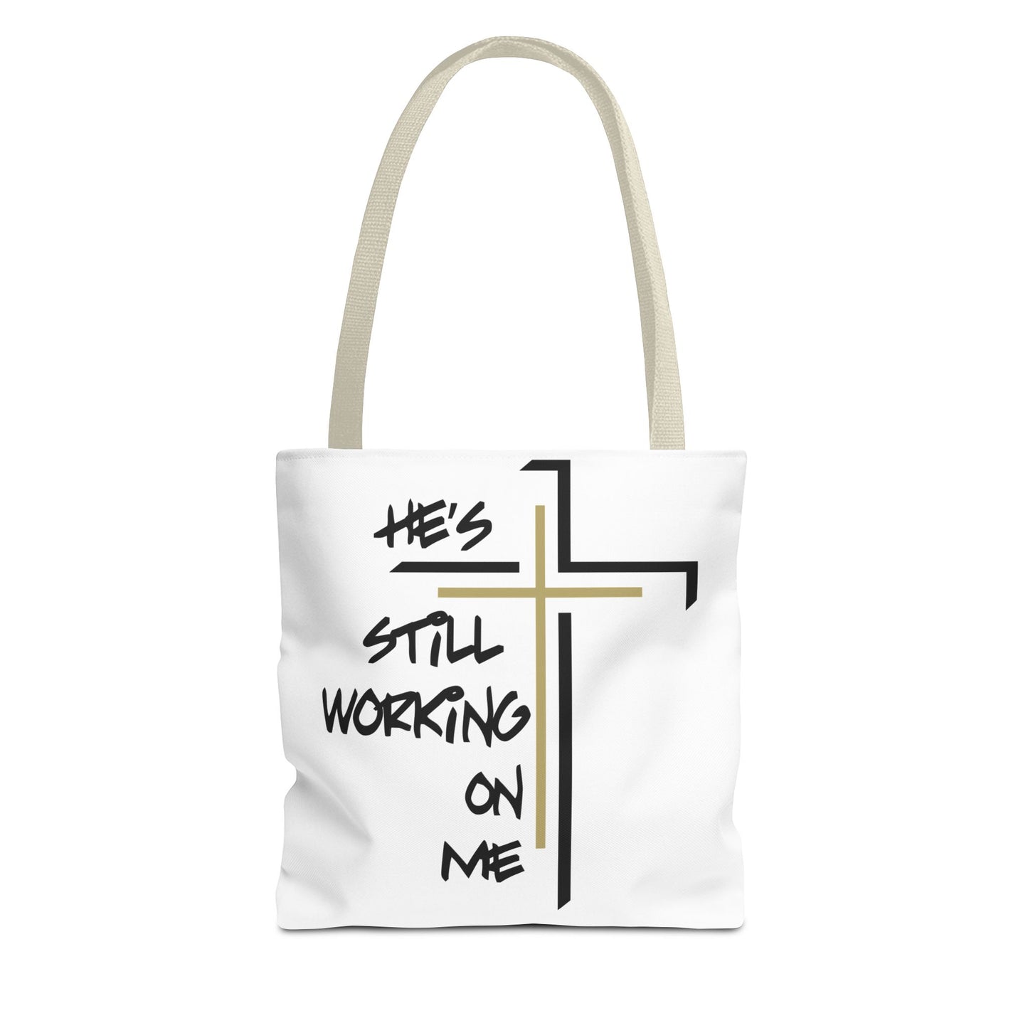 He's Still Working On Me - Tote Bag (AOP) - Creatively Designed Shop