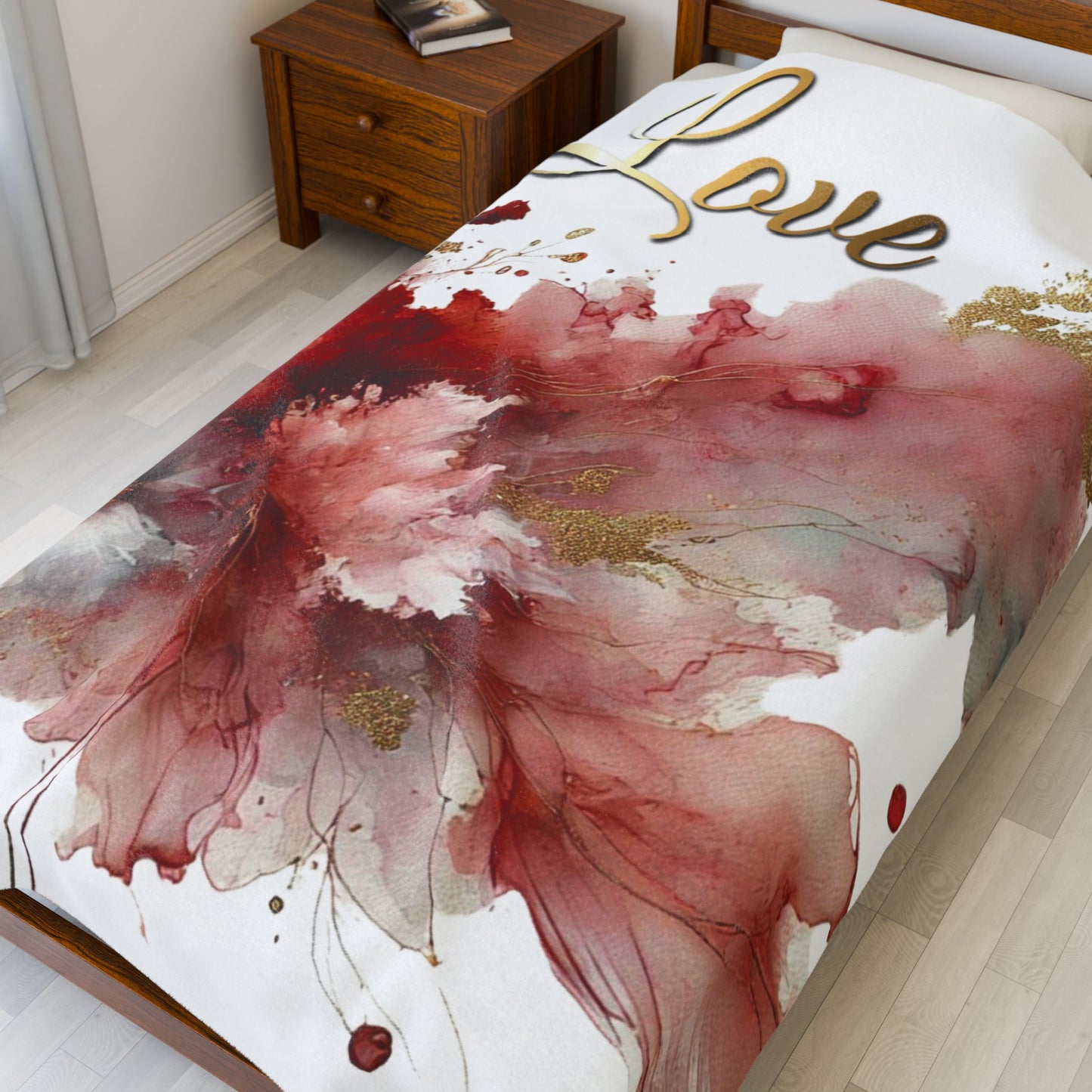 Love - Velveteen Plush Blanket