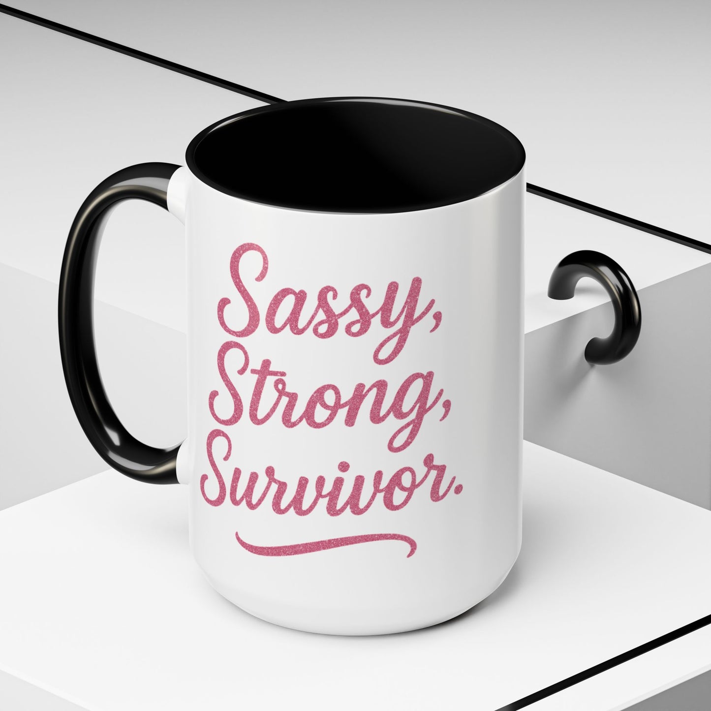 Sassy, Strong, Survivor - Accent Coffee Mug