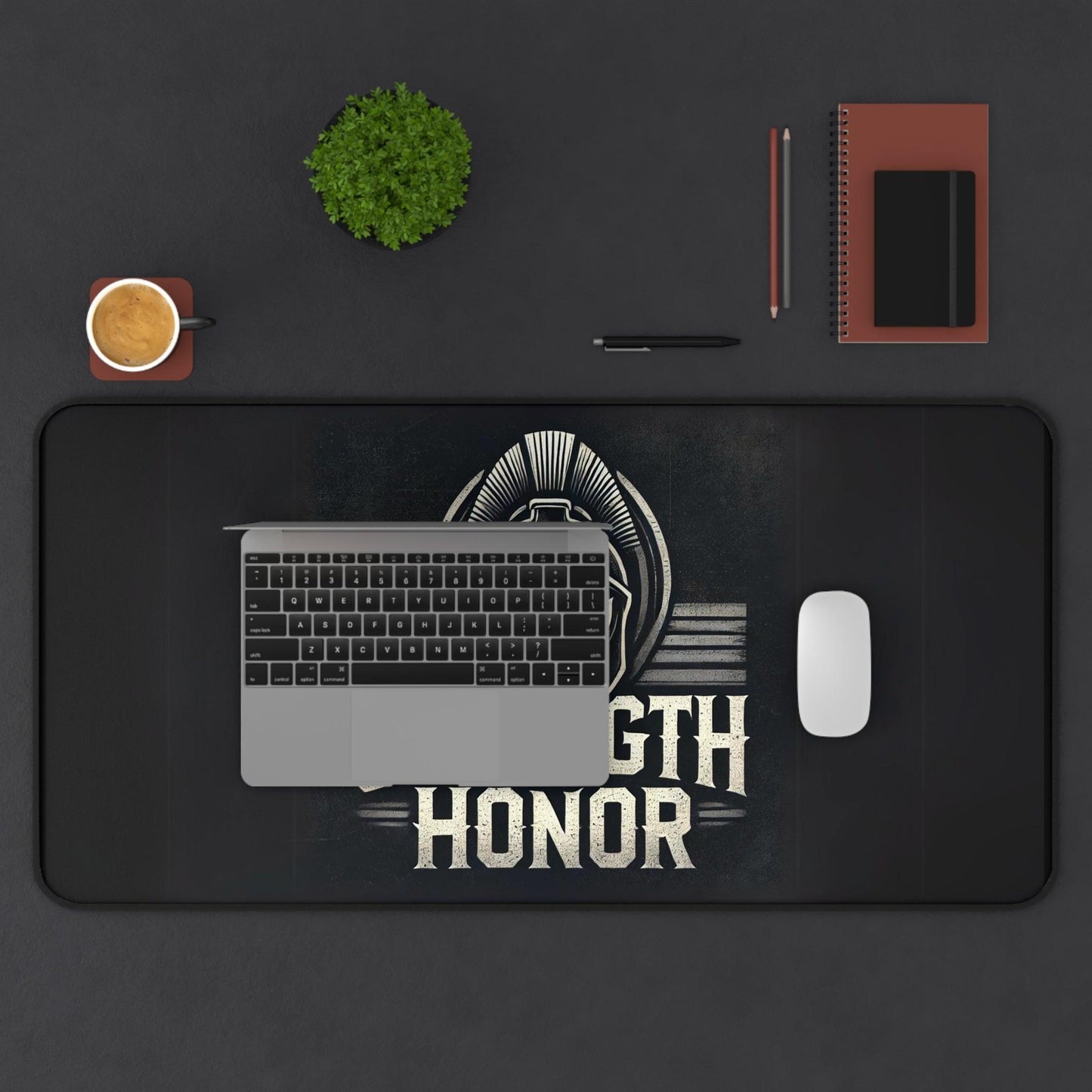 "Strength and Honor" - Desk Mat - Creatively Designed Shop