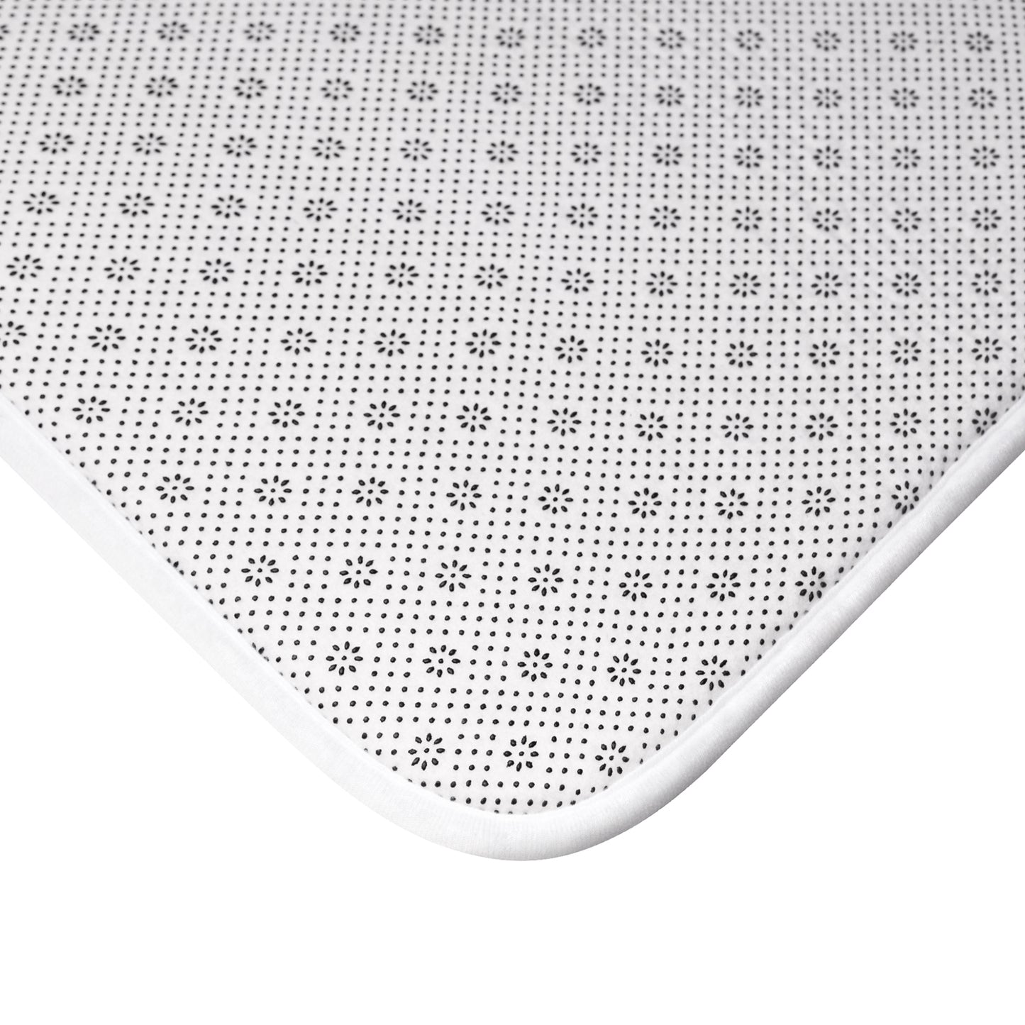 Black, Gold & White - Bath Mat
