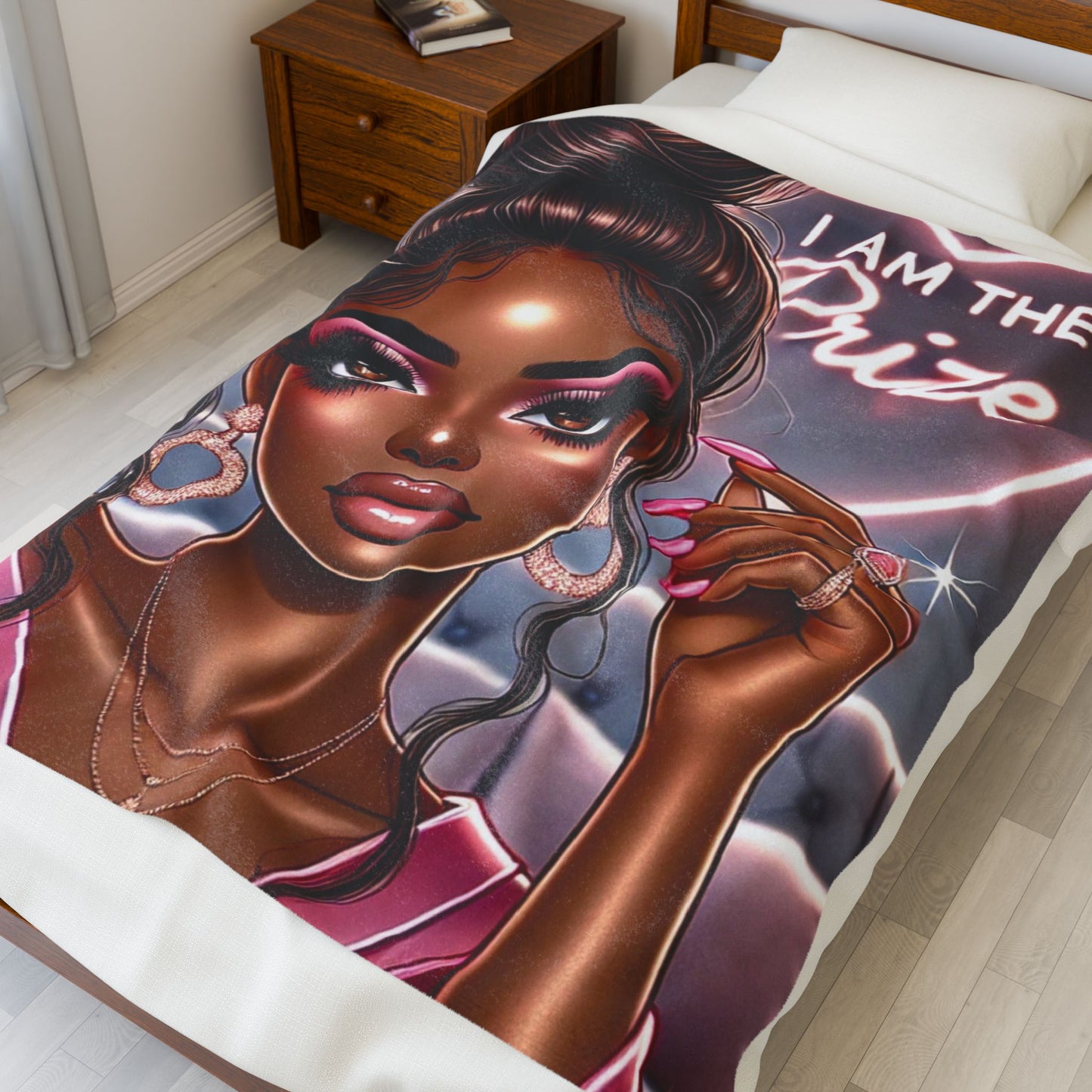 I Am the Prize - Velveteen Plush Blanket