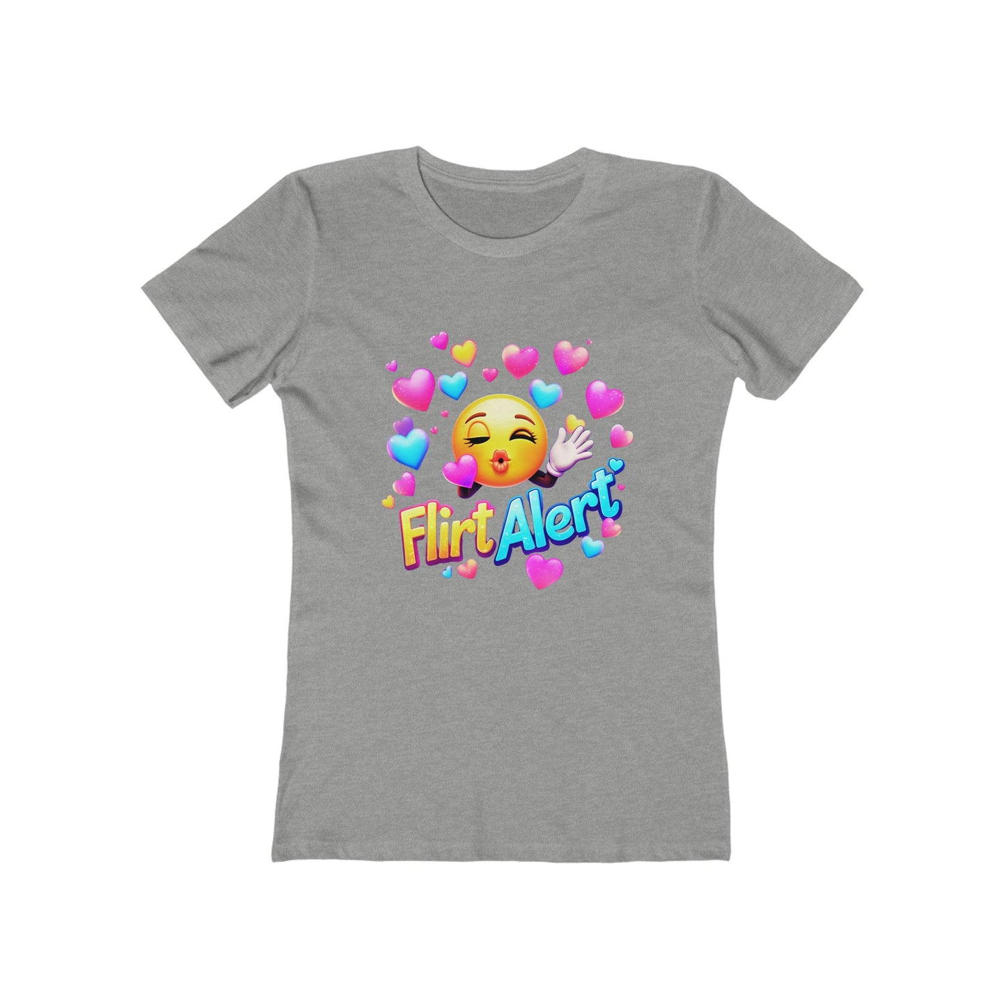 Flirt Alert - The Boyfriend Tee for Women - Creatively Designed Shop