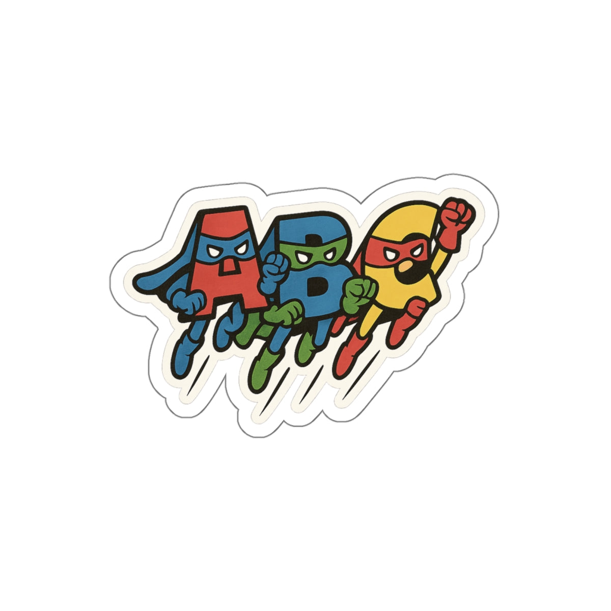 ABC Superheroes - Die-Cut Sticker