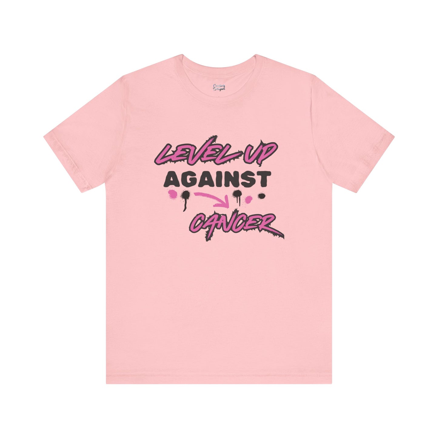 Level Up Against Cancer - Unisex Jersey Short Sleeve Tee