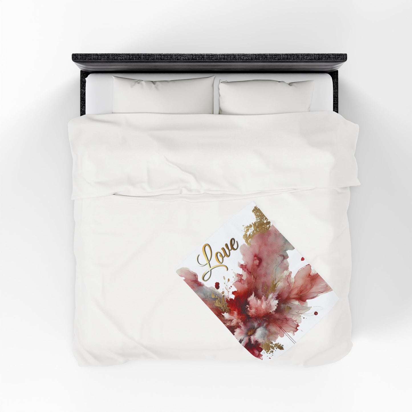 Love - Velveteen Plush Blanket