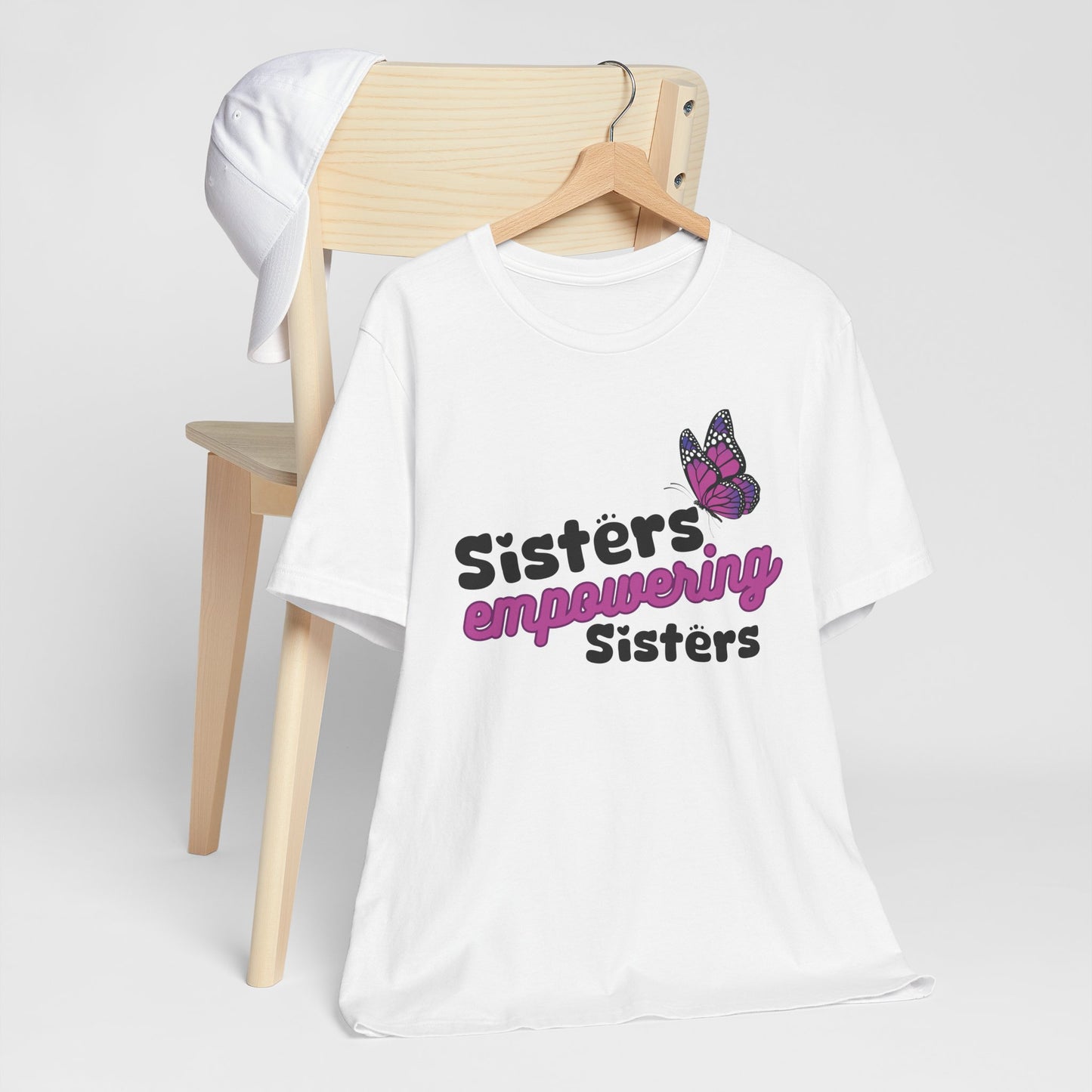 Sisters Empowering Sisters "Butterfly" - Unisex Jersey Short Sleeve Tee