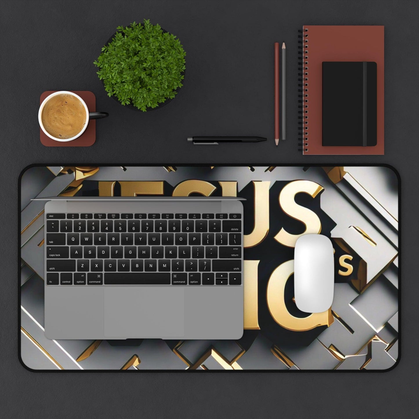 "Jesus Is King" - Desk Mat - Creatively Designed Shop