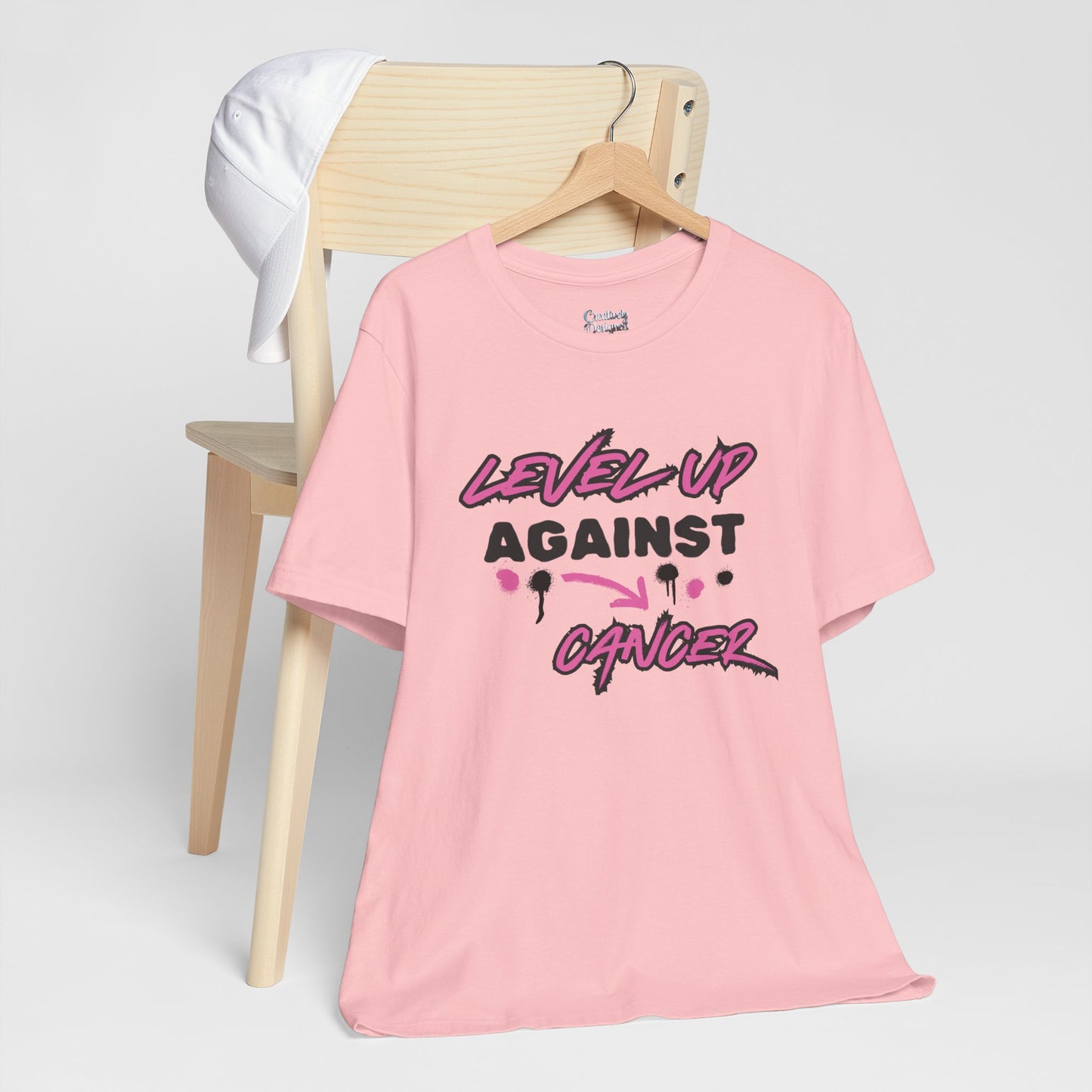Level Up Against Cancer - Unisex Jersey Short Sleeve Tee