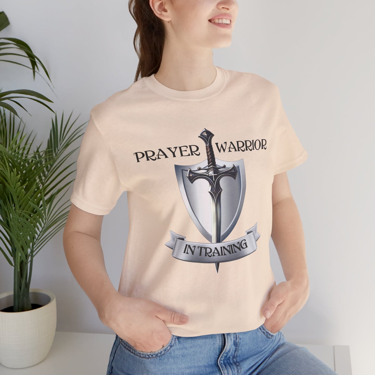 Prayer Warrior in Training - Unisex Jersey Short Sleeve Tee