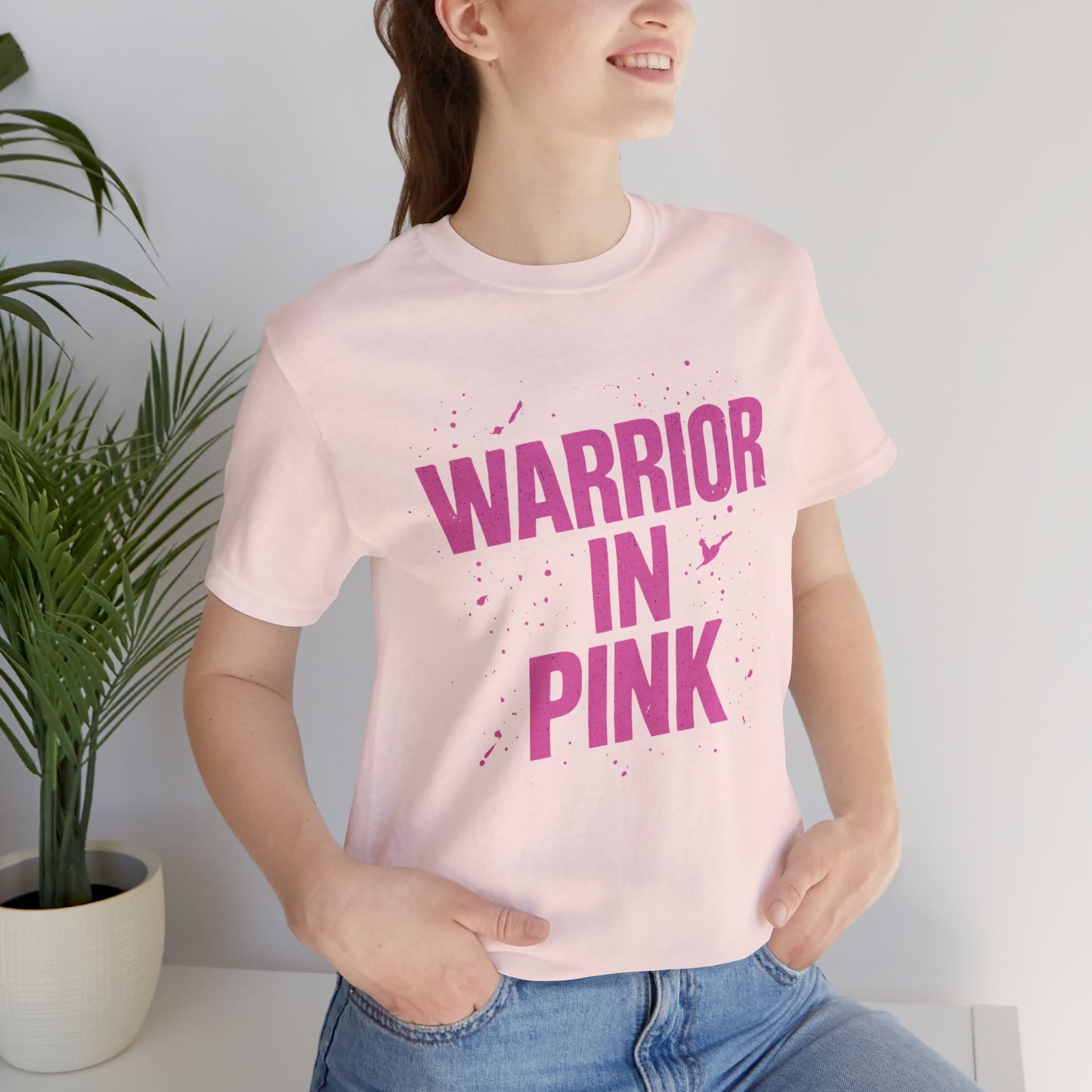 Warrior in Pink - Unisex Jersey Short Sleeve Tee
