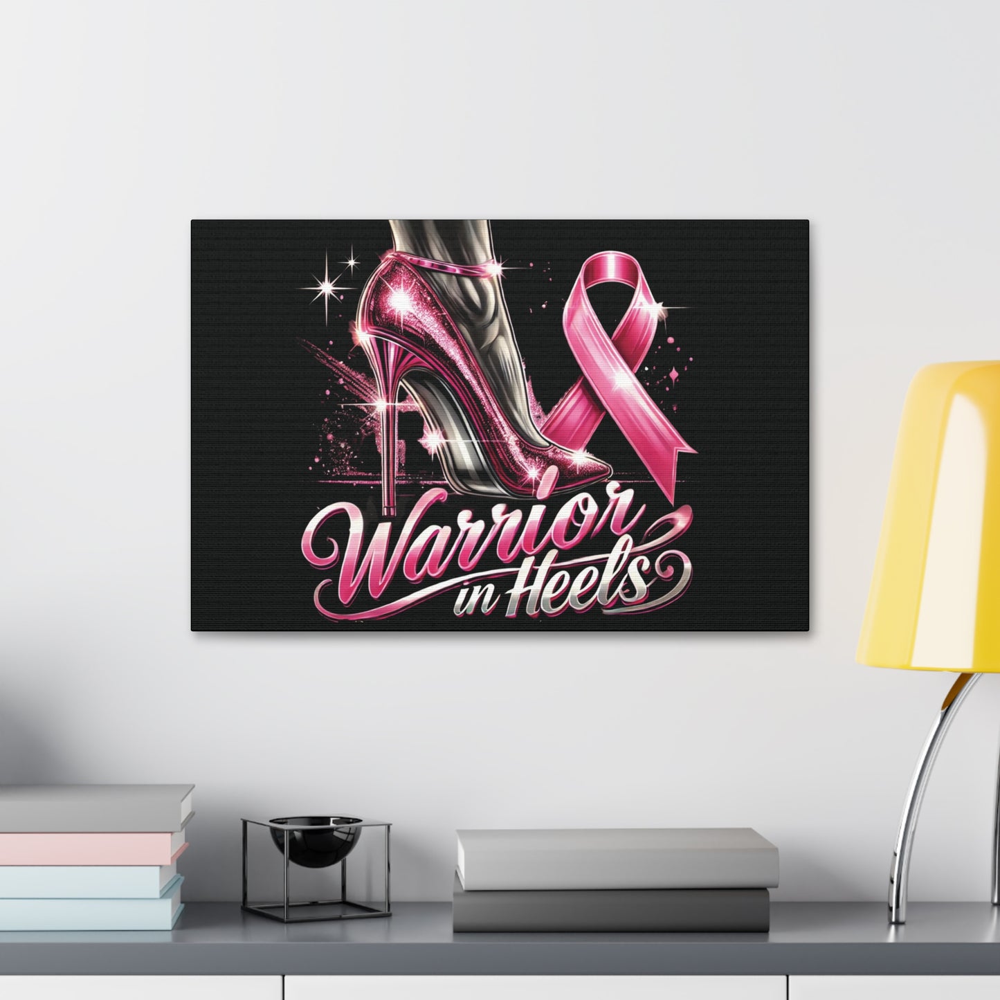 Pink Warrior Heels - Canvas Art