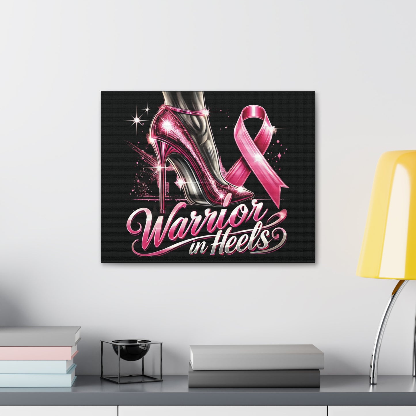 Pink Warrior Heels - Canvas Art