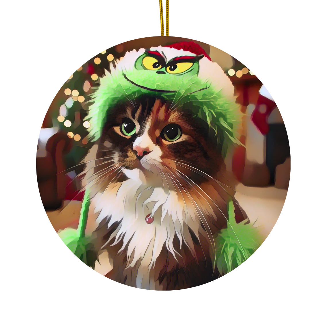 A Very Grinch Christmas - Ceramic Decoration Ornament, (1pc) - Creatively Designed Shop