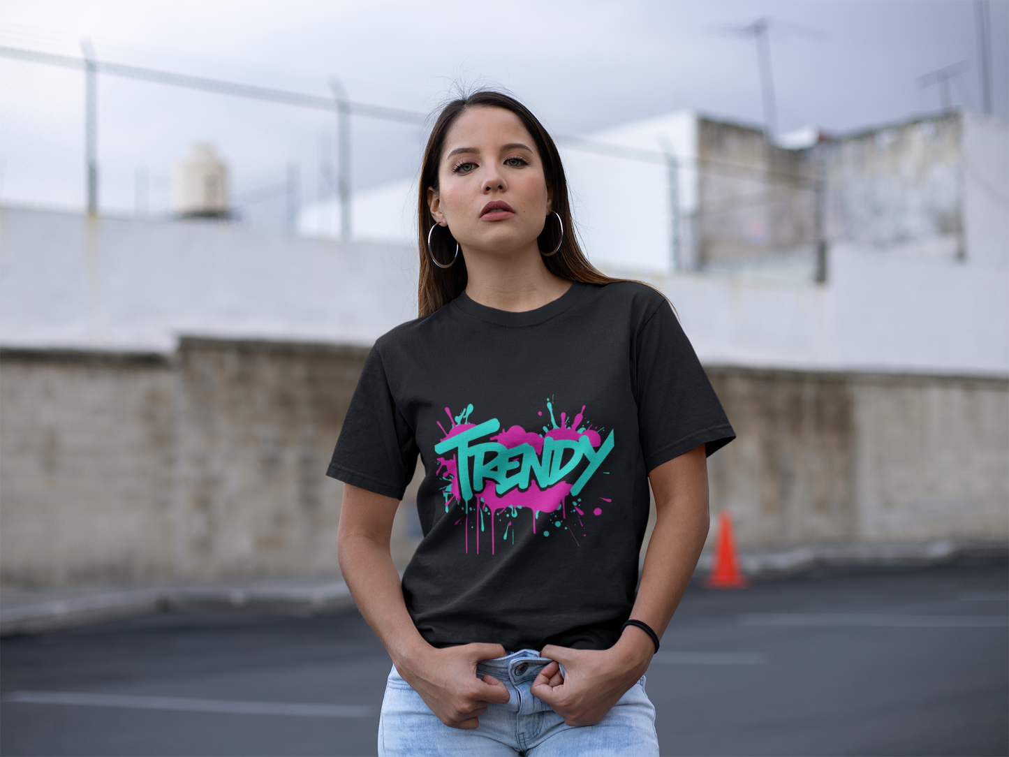 "Trendy" - Unisex Oversized Boxy Tee