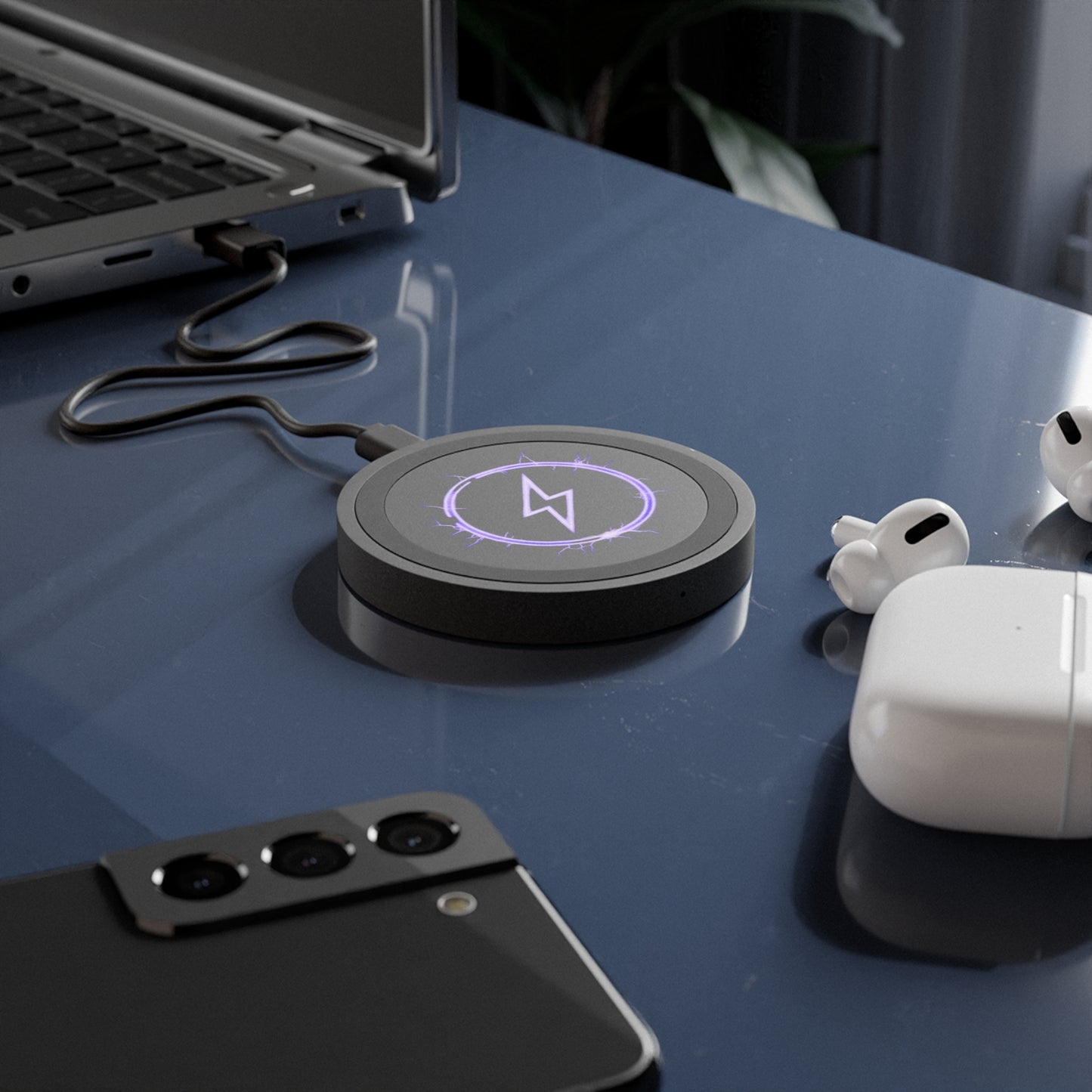 Charging Bolt (Purple) - Quake Wireless Charging Pad - Creatively Designed Shop