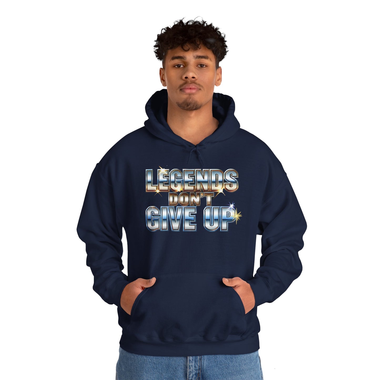 Legends Don't Give Up - Unisex Heavy Blend™ Hooded Sweatshirt - Creatively Designed Shop