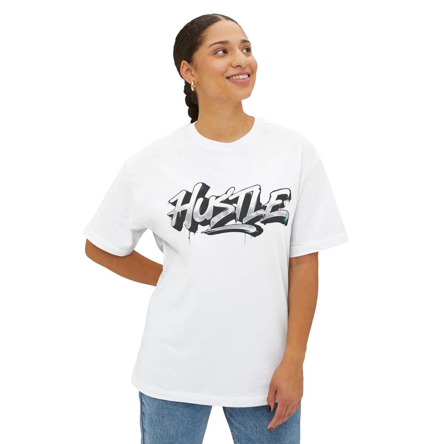 Hustle - Unisex Oversized Boxy Tee