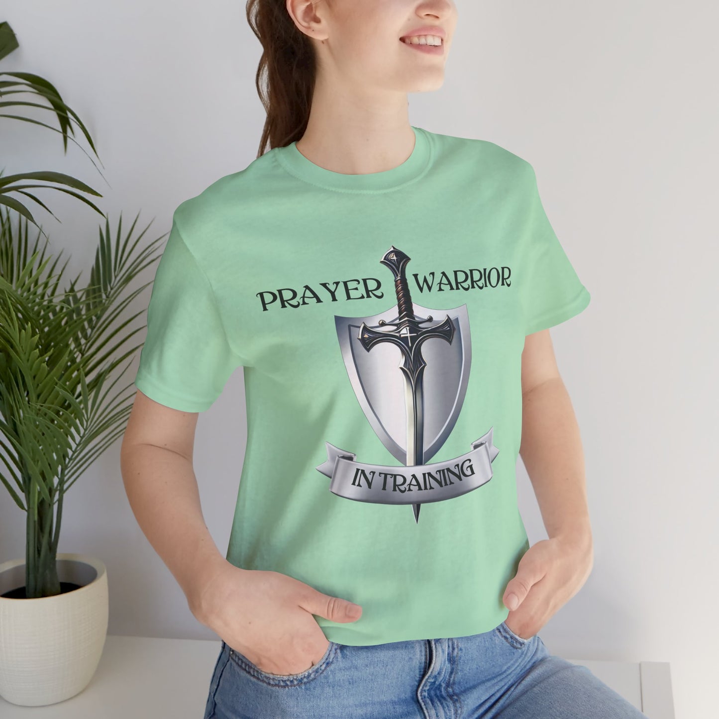 Prayer Warrior in Training - Unisex Jersey Short Sleeve Tee