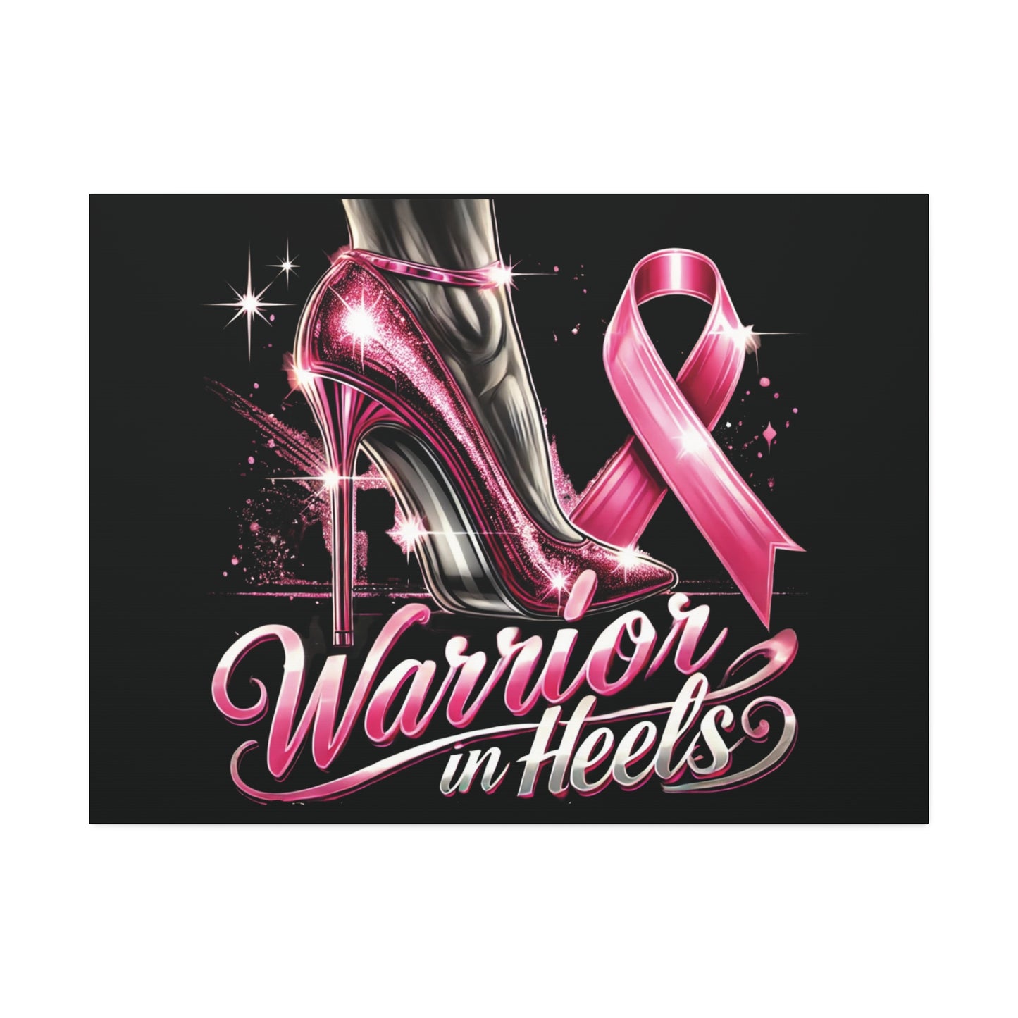 Pink Warrior Heels - Canvas Art