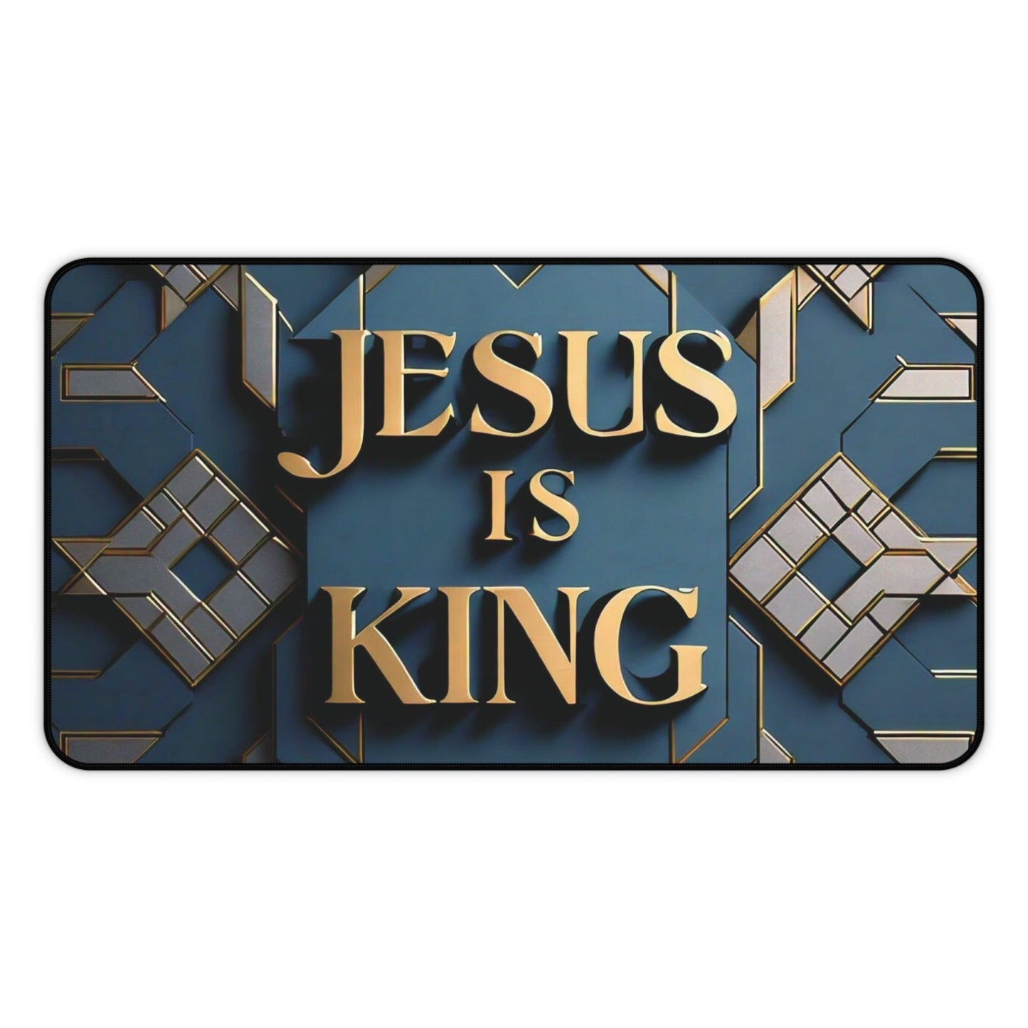 "Jesus is King" - Desk Mat - Creatively Designed Shop