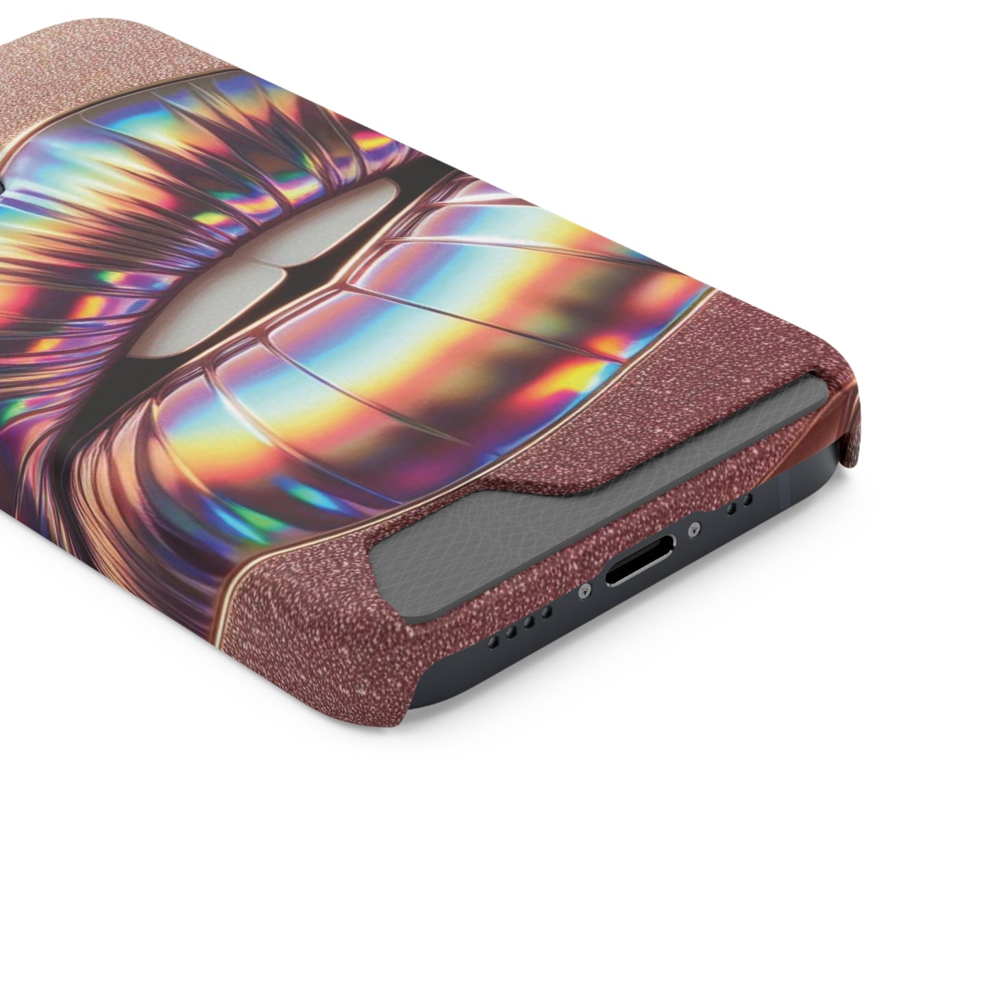 "Bronze Kiss" - Phone Case With Card Holder - Creatively Designed Shop
