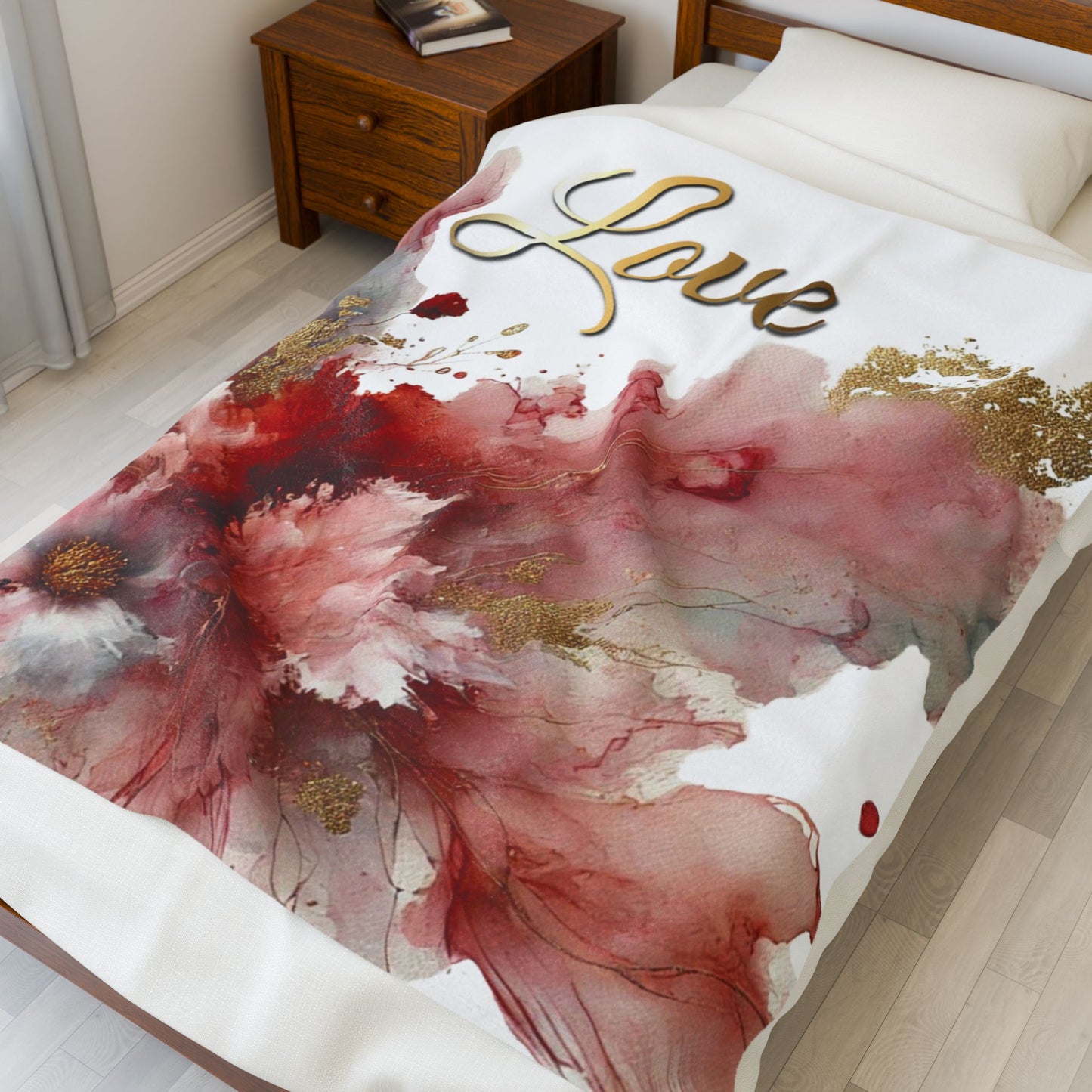 Love - Velveteen Plush Blanket