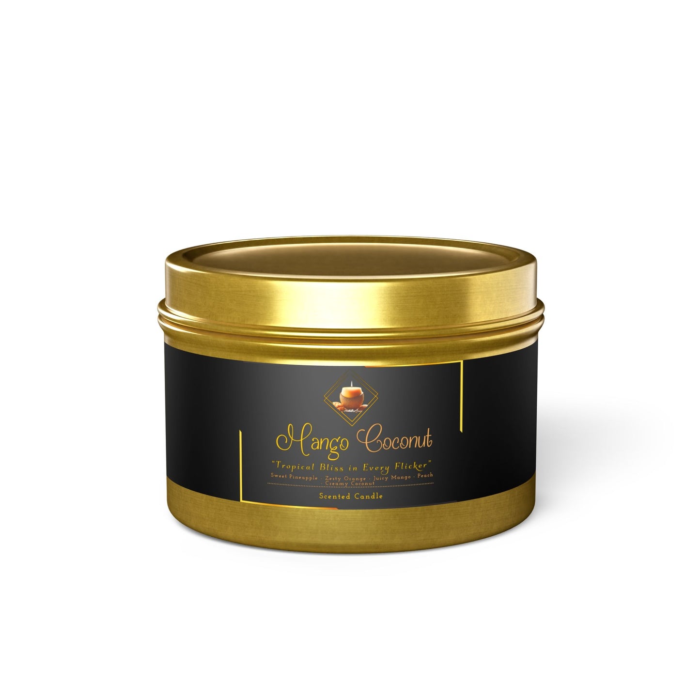 Mango Coconut - Tin Candles - Creatively Designed Shop
