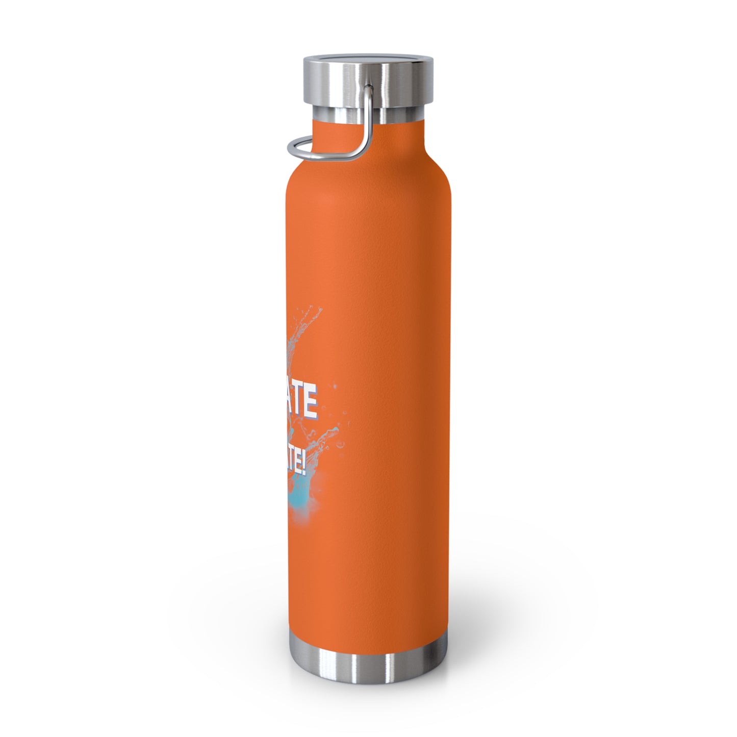 "Hydrate & Elevate" - Copper Vacuum Insulated Bottle, 22oz - Creatively Designed Shop
