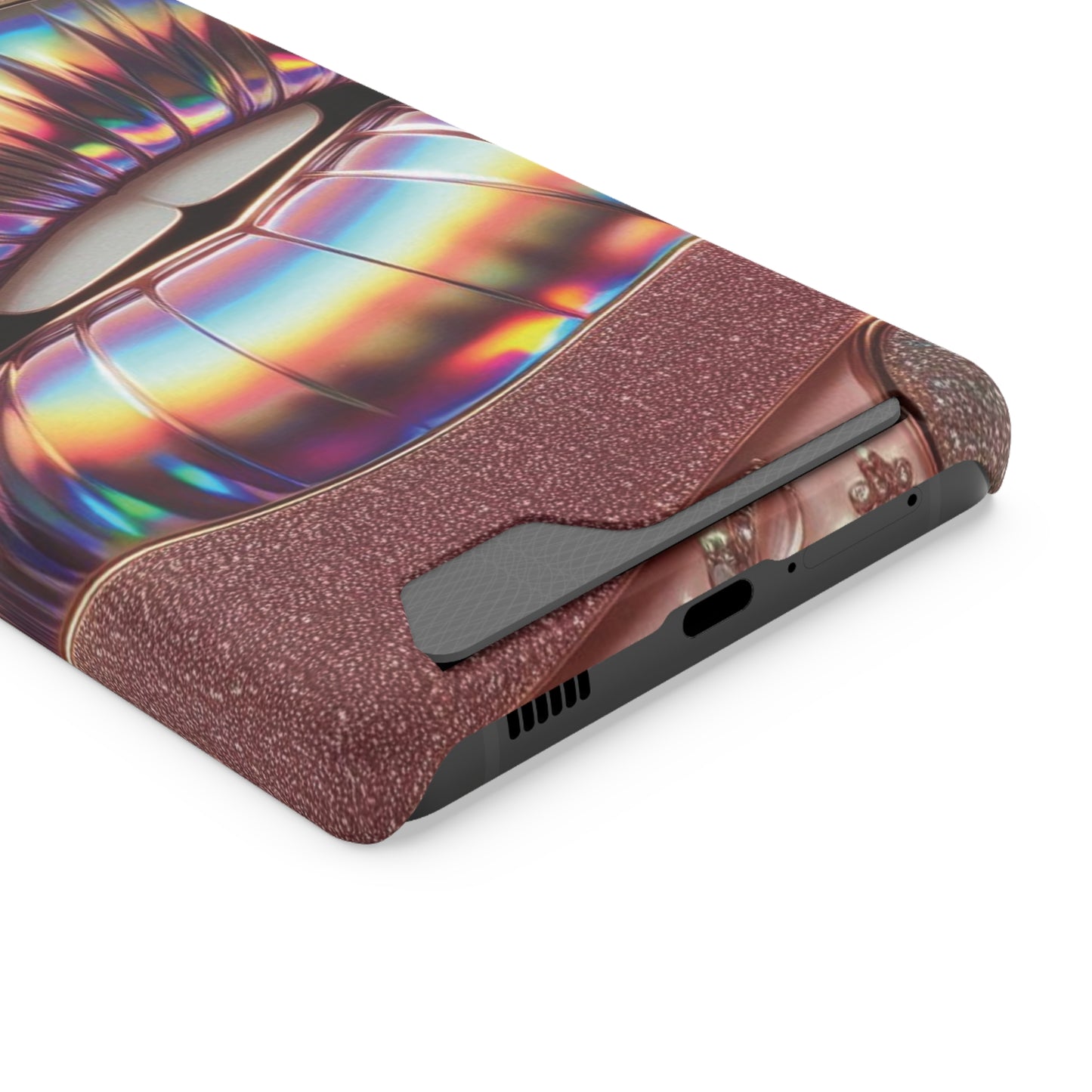 "Bronze Kiss" - Phone Case With Card Holder - Creatively Designed Shop
