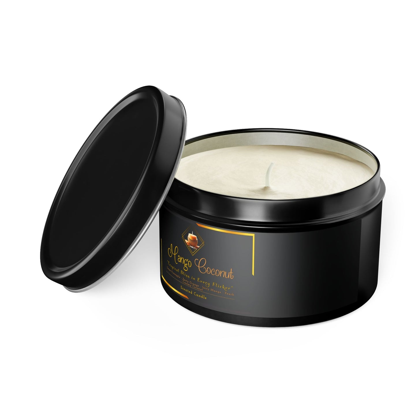 Mango Coconut - Tin Candles - Creatively Designed Shop