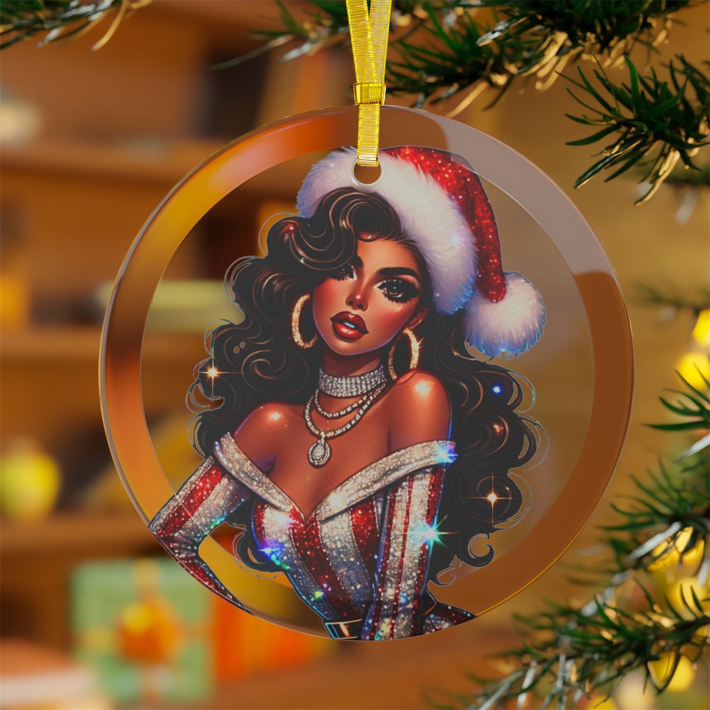 Christmas Beauty (Cultural) - Glass Ornaments - Creatively Designed Shop