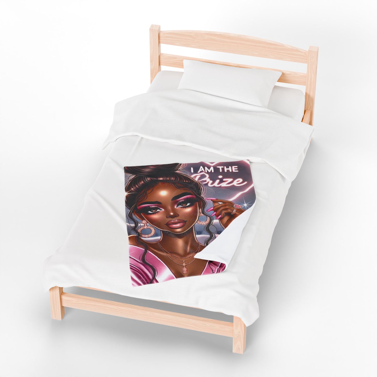 I Am the Prize - Velveteen Plush Blanket
