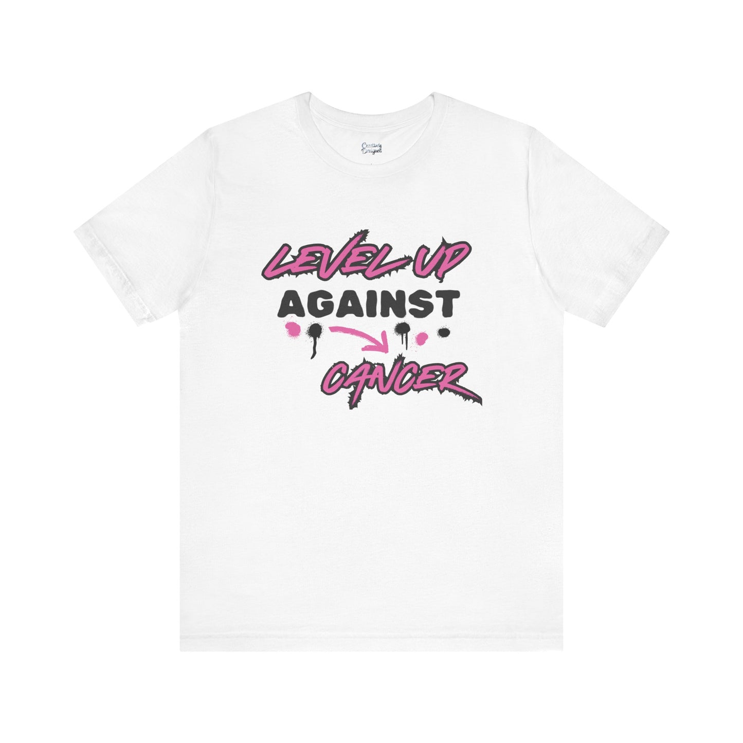 Level Up Against Cancer - Unisex Jersey Short Sleeve Tee