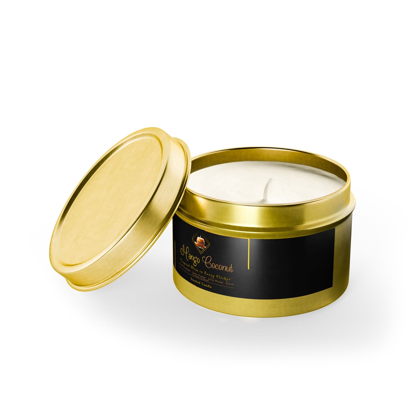 Mango Coconut - Tin Candles - Creatively Designed Shop
