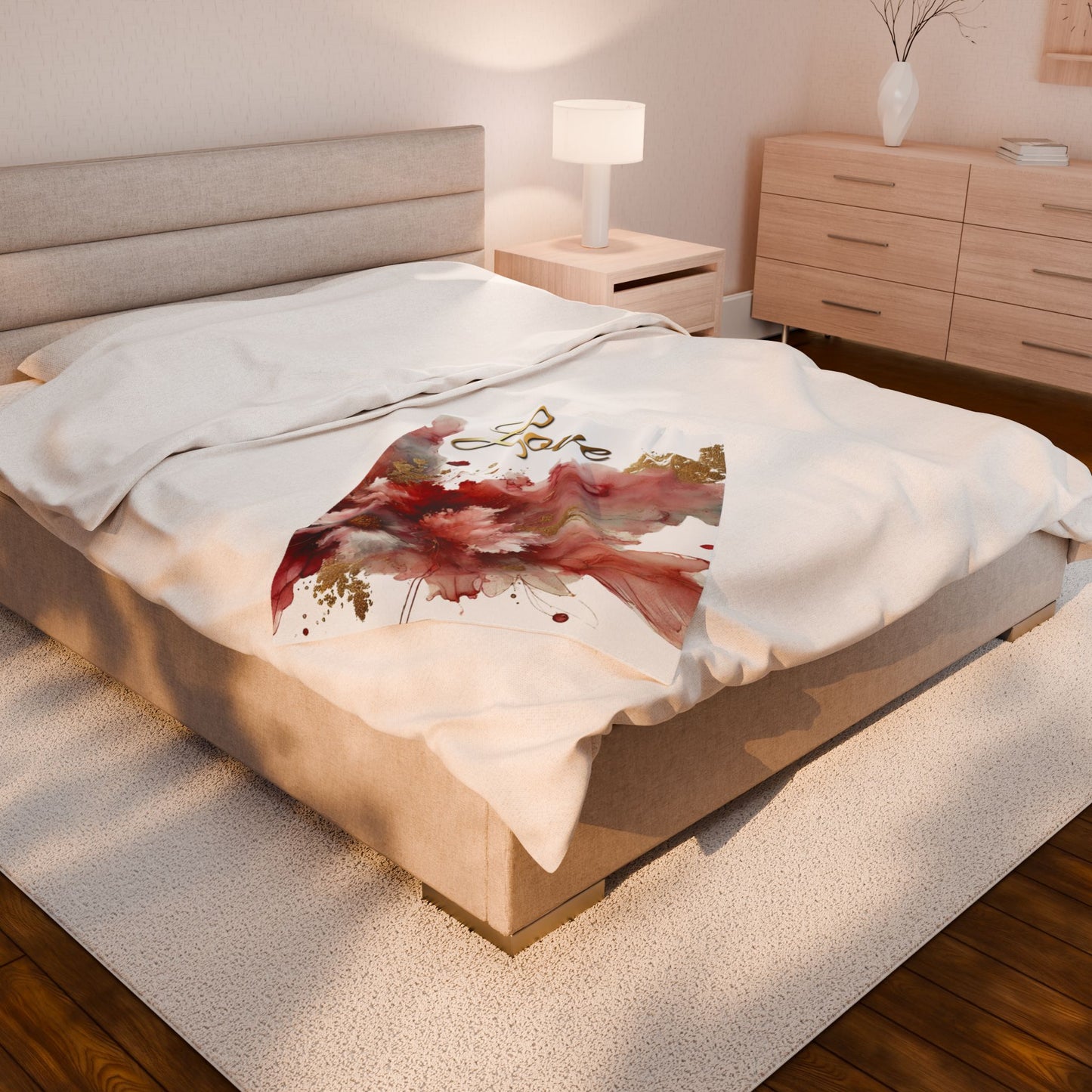 Love - Velveteen Plush Blanket