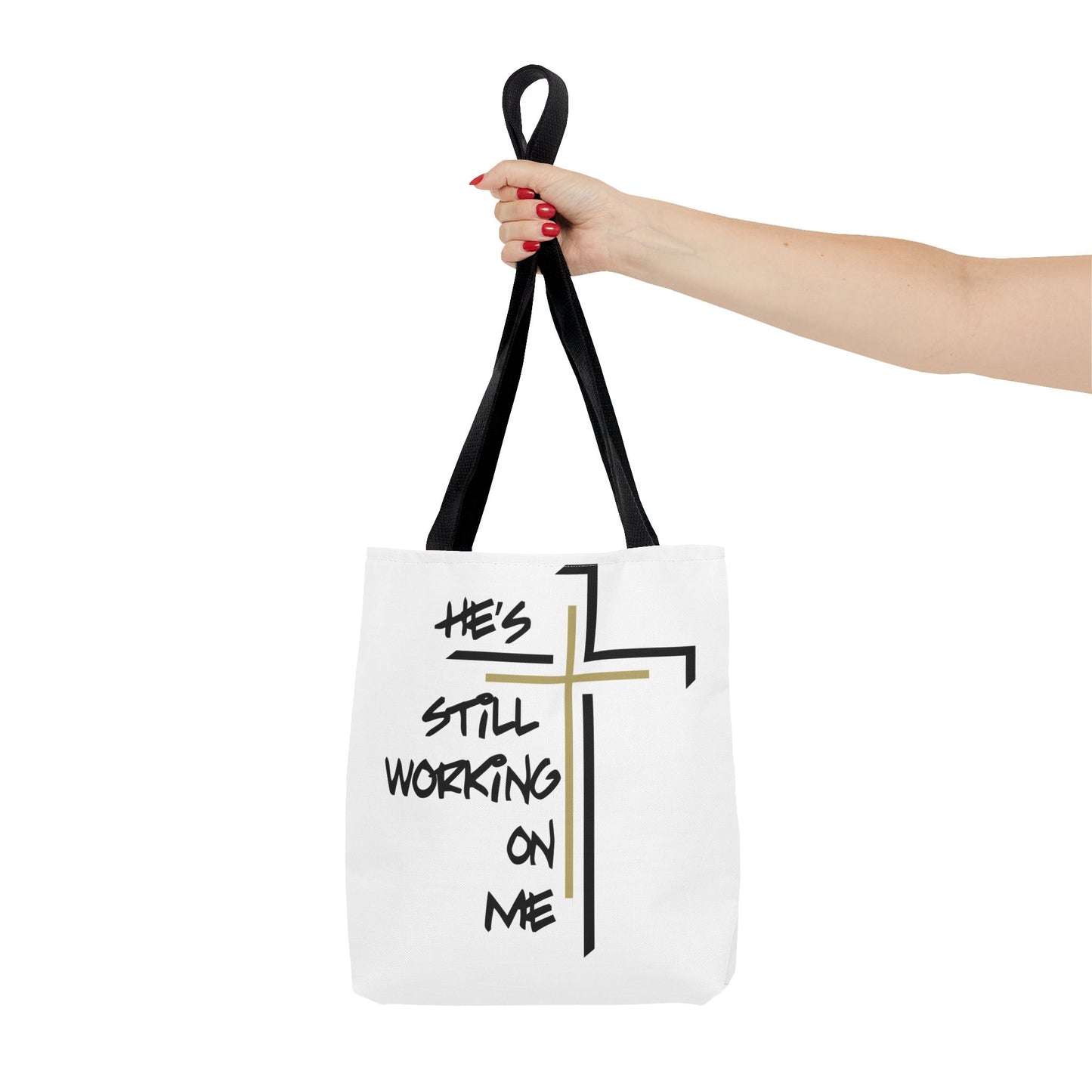 He's Still Working On Me - Tote Bag (AOP) - Creatively Designed Shop