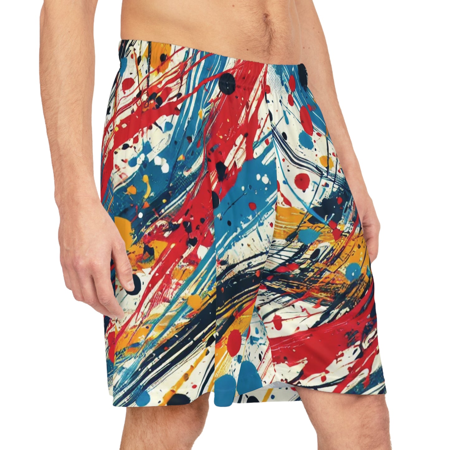 Colorful Art - Basketball Shorts (AOP) - Creatively Designed Shop