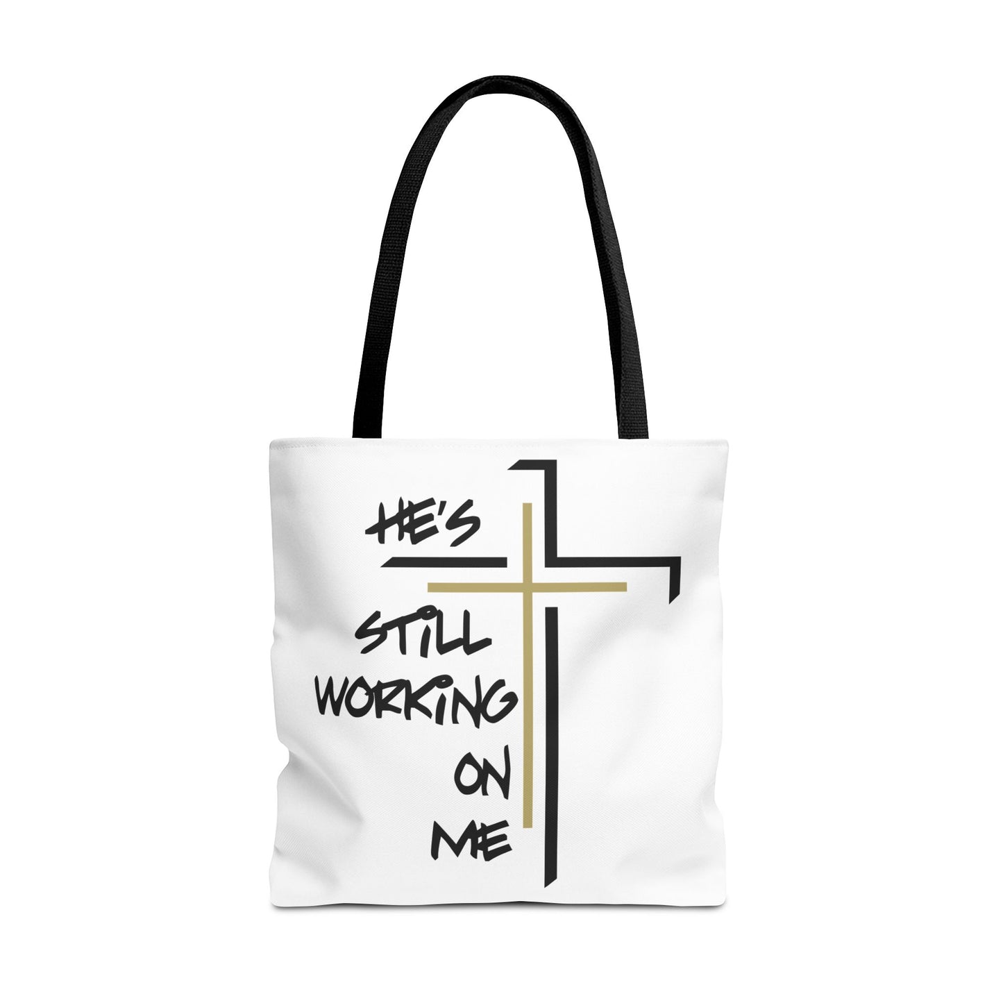 He's Still Working On Me - Tote Bag (AOP) - Creatively Designed Shop