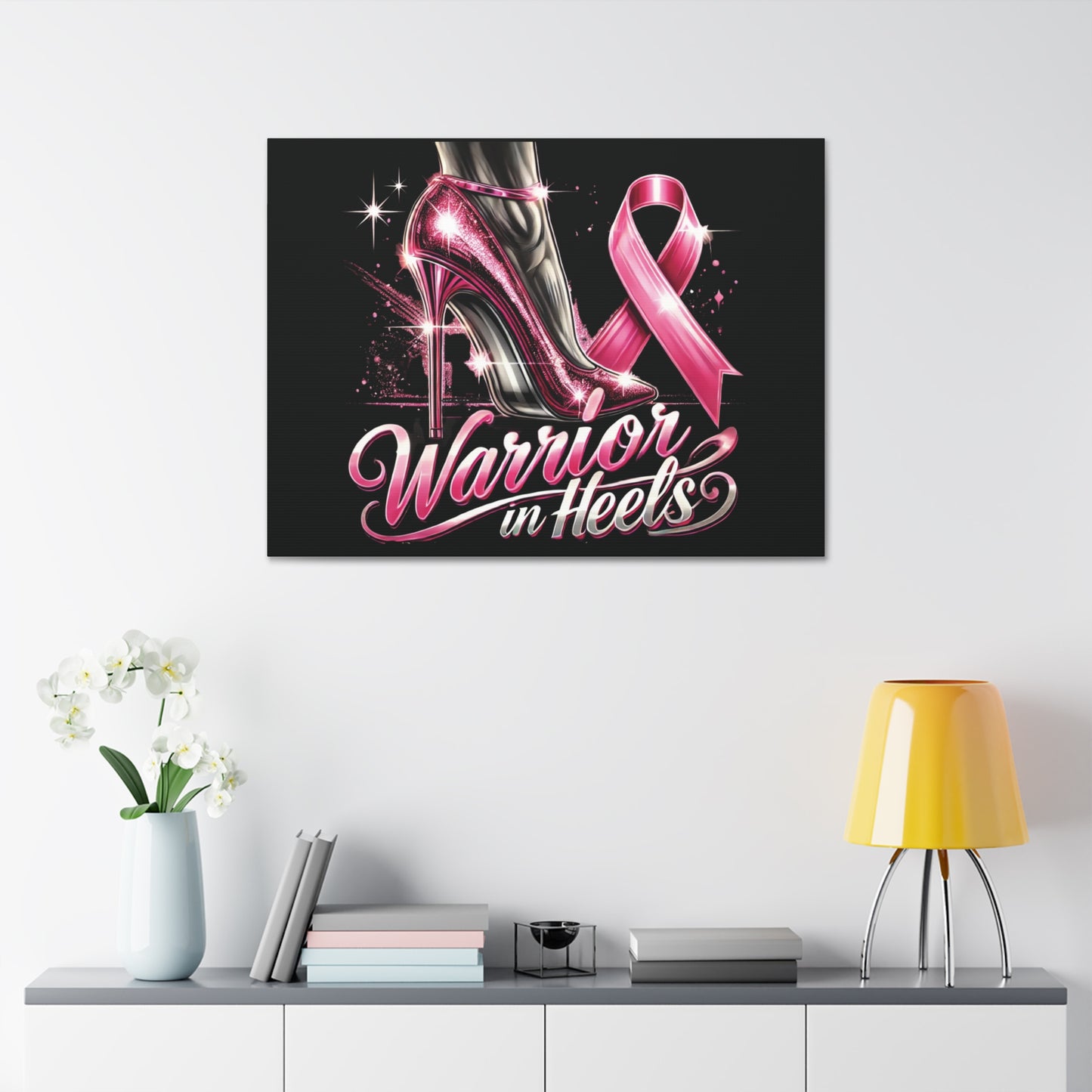 Pink Warrior Heels - Canvas Art