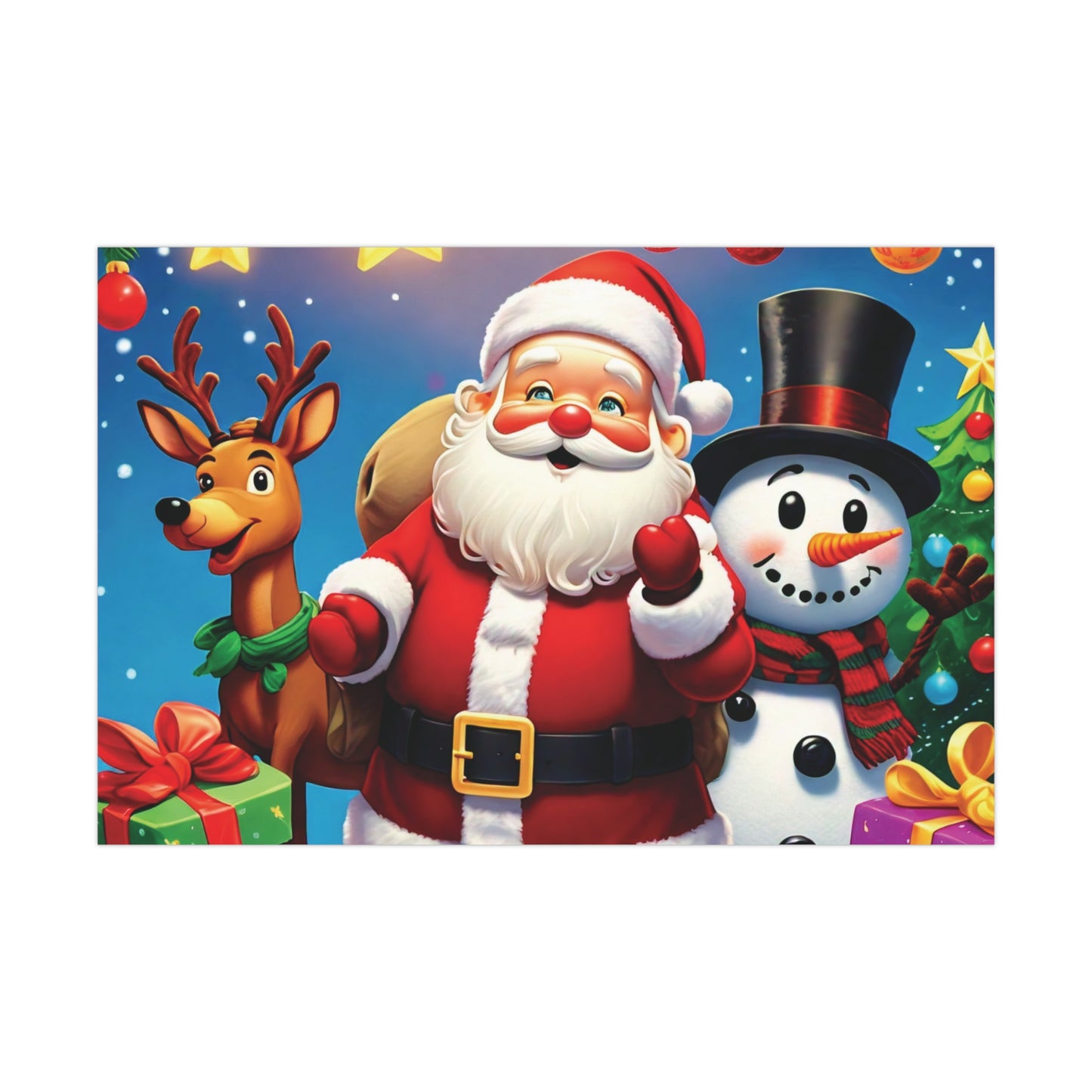 Christmas Cartoon Characters - Gift Wrap Papers - Creatively Designed Shop