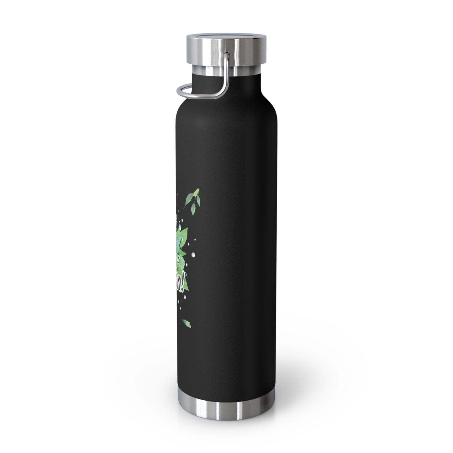 "Your Daily Dose of Hydration" - Copper Vacuum Insulated Bottle, 22oz - Creatively Designed Shop
