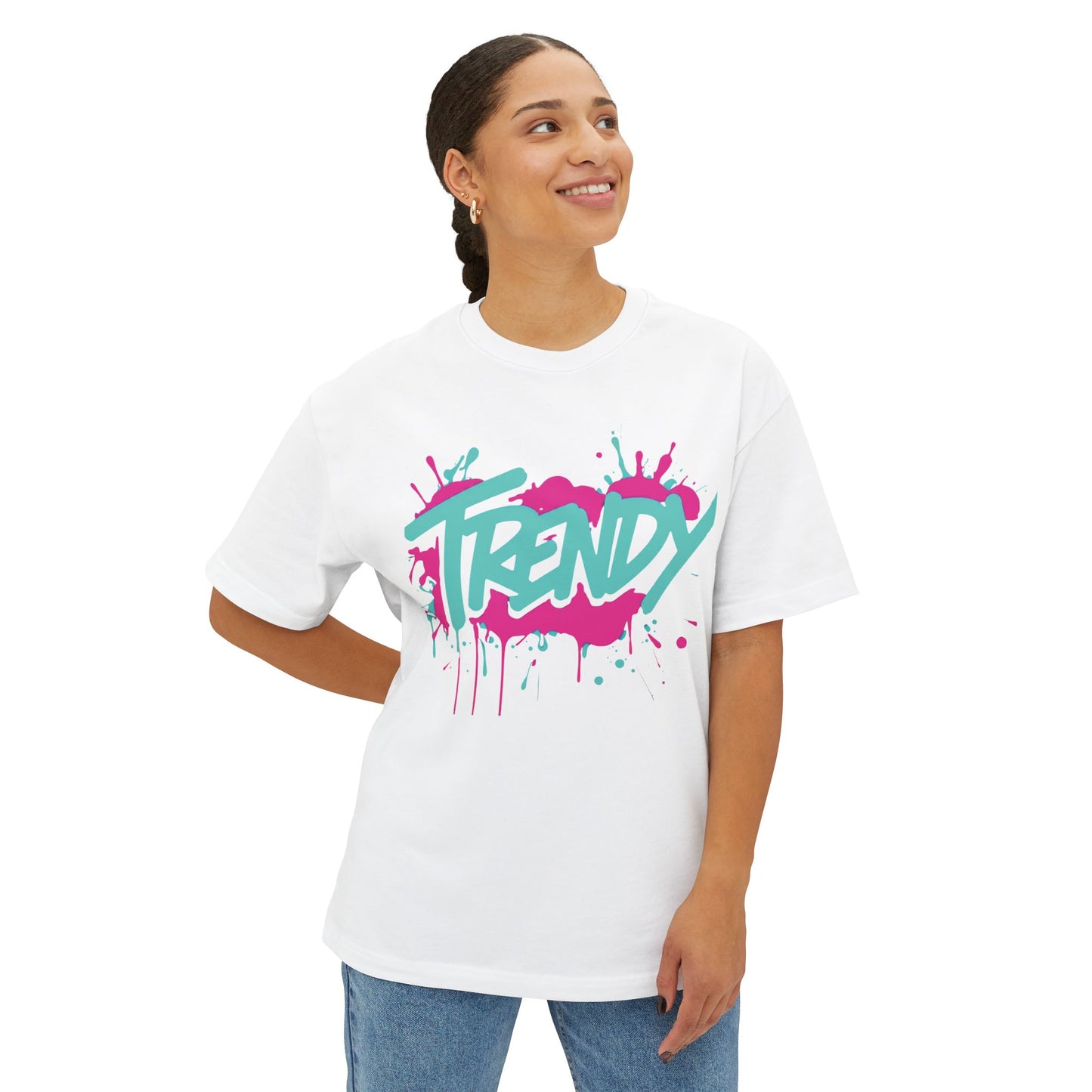 "Trendy" - Unisex Oversized Boxy Tee