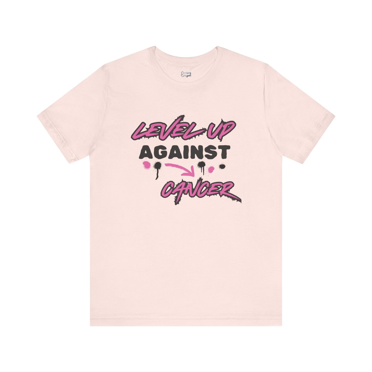 Level Up Against Cancer - Unisex Jersey Short Sleeve Tee
