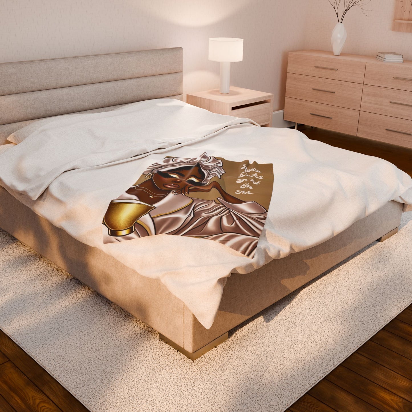 Peace Looks Good On Me - Velveteen Plush Blanket